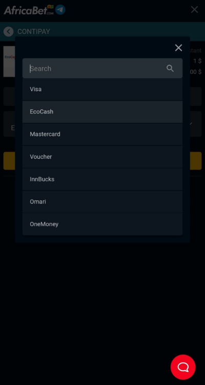 $1 Ecocash Deposit - Choose Ecocash