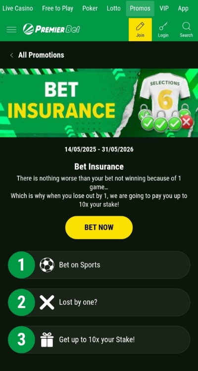 Acca Bonuses - Premier Bet