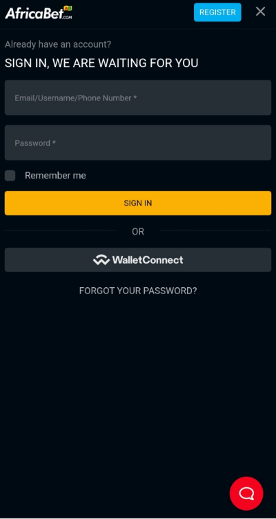 AfricaBet Ecocash Deposit - Log in