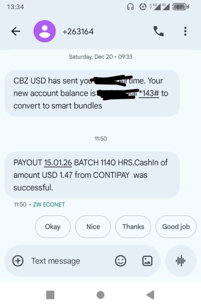 AfricaBet Ecocash Payout