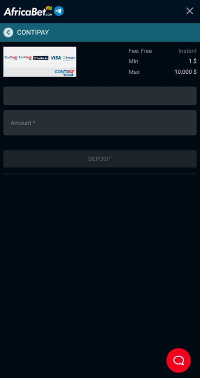 AfricaBet - Max Ecocash Deposit Limit Sites