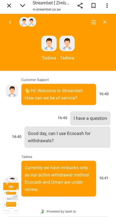 Streambet Customer Support