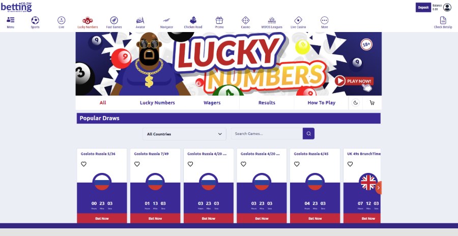 MWOS Lucky Numbers