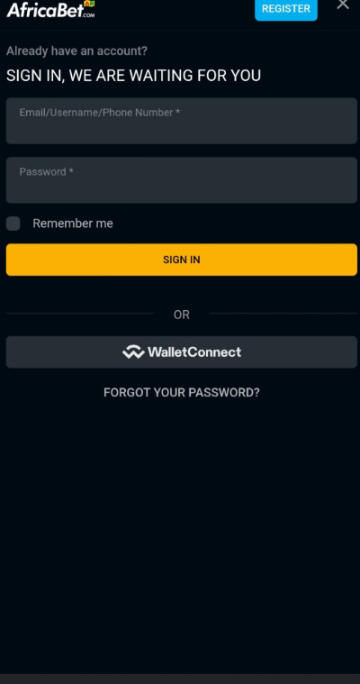 AfricaBet Login Guide ZW