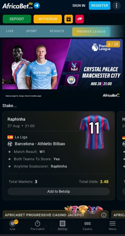 AfricaBet ZW Register