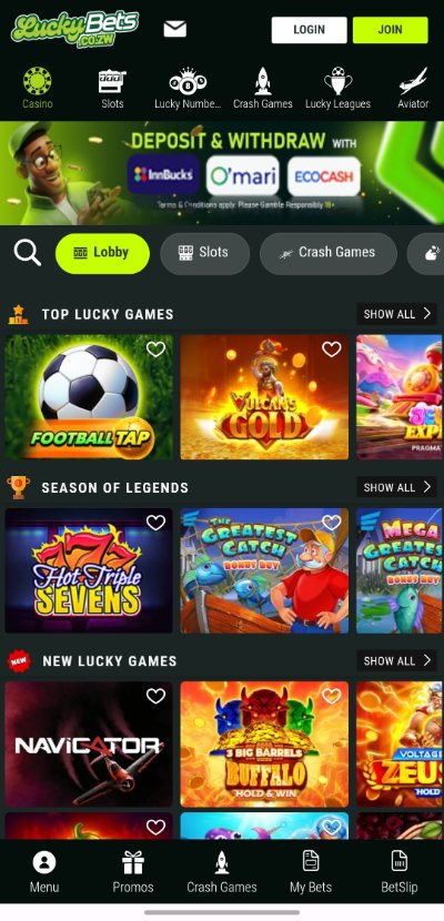 LuckyBets ZW app