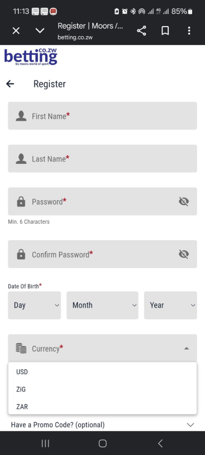 MWOS Zimbabwe Register