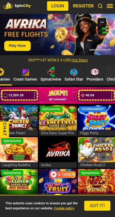 Spin City Register ZW