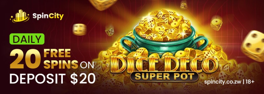 Spin City ZW daily free spins bonus